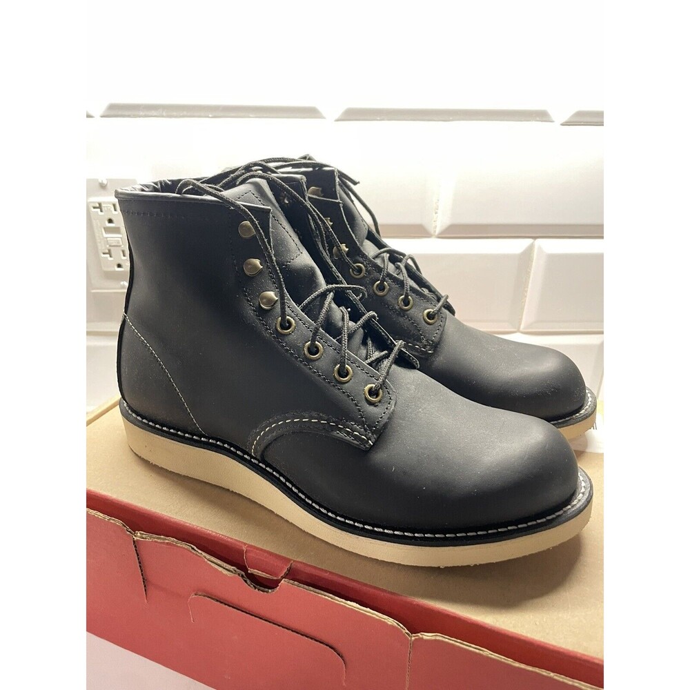 🔥 Red Wing 2951 ROVER Black Harness Cushion Crepe Sole Heritage Boots - Sz 7.5